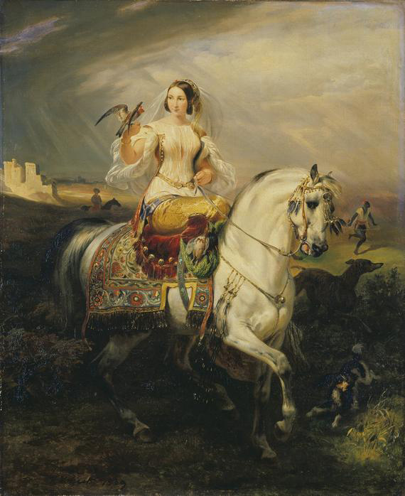 an algerian lady hawking
